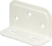 Alberts 20 x soulagement de support grand angle, trou oblong recouvert de plastique blanc 25x40x70mm