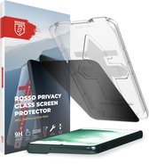 Rosso Privacy Screen Protector Geschikt voor Samsung Galaxy S22 Plus - 9H Gehard Glas - Met Installatietray - Case Friendly Tempered Glass - Anti Spy - Eenvoudige Installatie