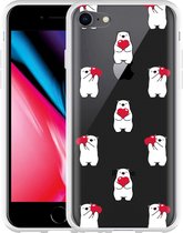 iPhone 8 Hoesje Lovely Bears - Designed by Cazy