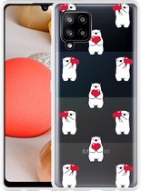 Hoesje Geschikt voor Samsung Galaxy A42 Lovely Bears