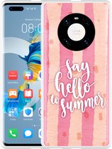 Huawei Mate 40 Pro Hoesje Say Hello to Summer Designed by Cazy