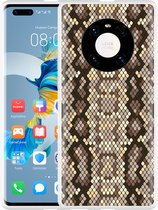 Huawei Mate 40 Pro Hoesje Snakeskin Pattern Designed by Cazy