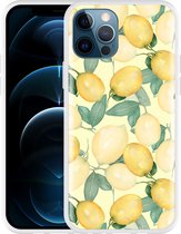 Geschikt voor Apple iPhone 12 Pro Hoesje Lemons - Designed by Cazy