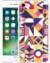 iPhone 7 Hoesje Modern Abstract Paars - Designed by Cazy