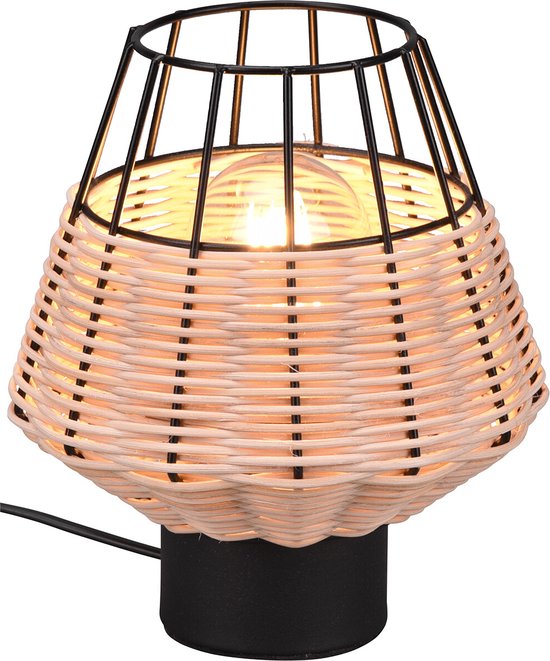 LED Tafellamp - Tafelverlichting - Trion Cindy - E27 Fitting - Rond