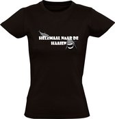 Naar de haaien Dames T-shirt | oceaan | vis | zee | dieren | uitdrukking | klote