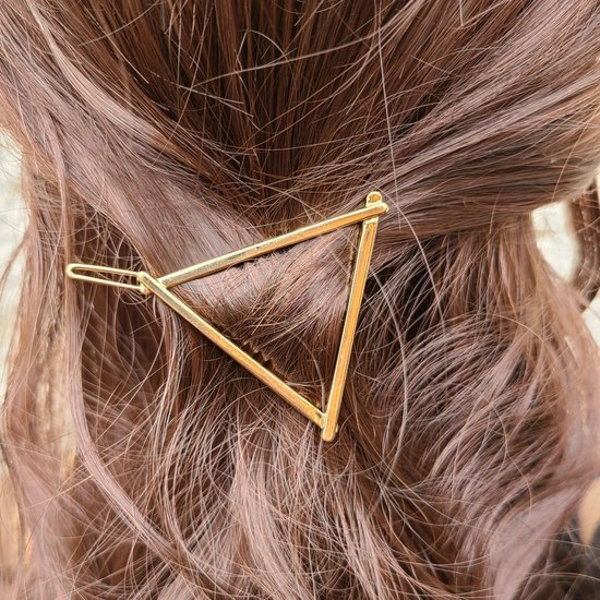Knaak Haarspeld Driehoek - Goud - Minimalistische Haarsieraden