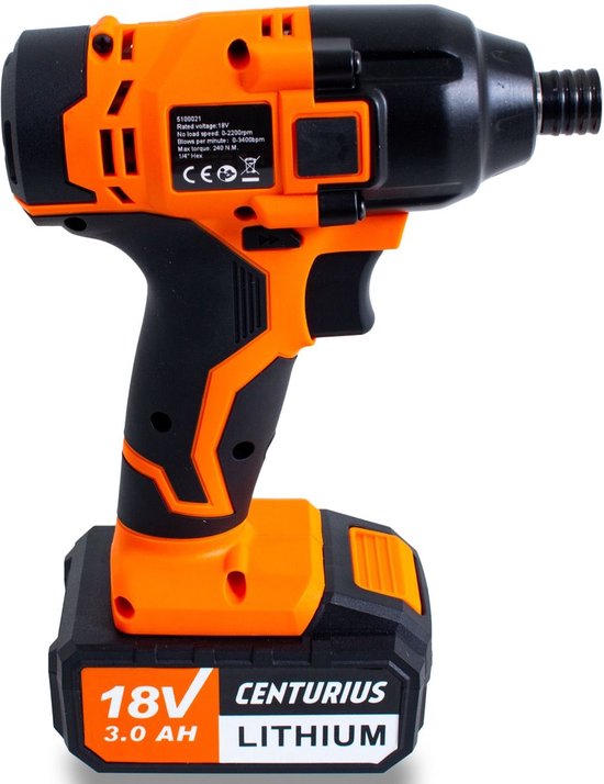 Centurius 18V Visseuse À Chocs Sans Batteries Ni Chargeur