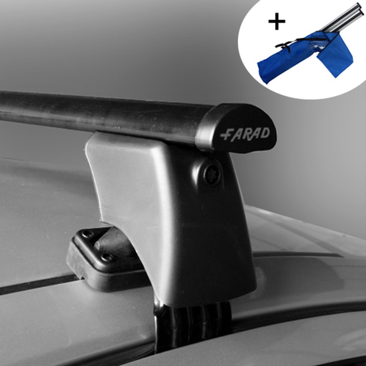 Dakdragers geschikt voor Ford Fiesta Active 5 deurs hatchback vanaf 2018 - Staal - inclusief dakdrager opbergtas
