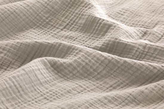 Papillon Dekbedovertrek Mousseline Zand - 240x200/220 cm - 100% Percale Katoen - Hoogwaardige kwaliteit van Papillon — afbeelding 3