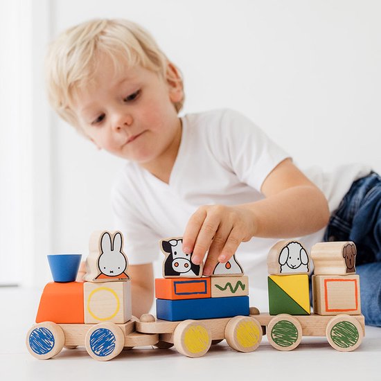 Kind Het Spelen Met Stuk Speelgoed Trein Stock Afbeelding - Image of
