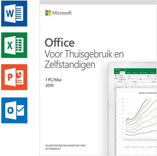Microsoft Office 2019 Home & Business - Eenmalige aankoop (code in doosje) - Microsoft