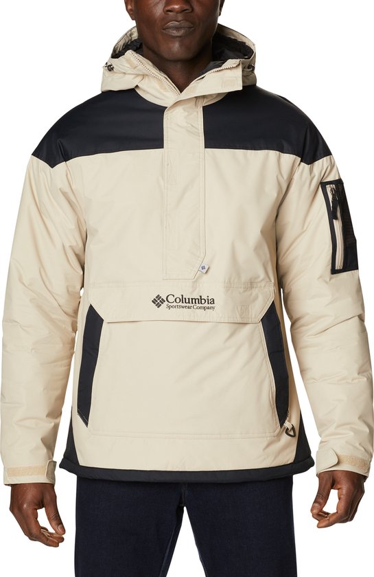 Columbia Challenger Winterjas Heren Volwassen - Waterdicht - Winddicht - Outdoorjas - Zandkleurig/Zwart - Maat S