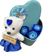 Cadeau anniversaire femme petite amie - Cadeau Saint Valentin pour lui - Coffret cadeau femme - Cadeaux Saint Valentin - Cadeau romantique - Ours - Roses