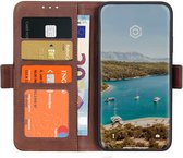 Casecentive Magnetische Leren Wallet case - Portemonnee hoesje - iPhone 12 Pro Max bruin