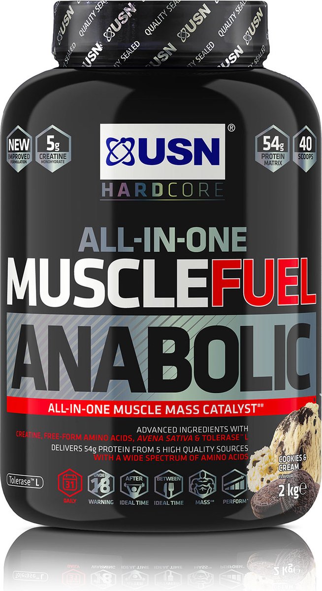 Goedkoopste Muscle Fuel Anabolic (2000g) Cookies & Cream