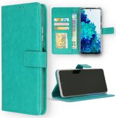 Casemania Hoesje Geschikt voor Samsung Galaxy A04 Turquoise - Portemonnee Book Case - Kaarthouder & Magneetlipje