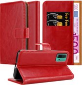 Cadorabo Hoesje geschikt voor Xiaomi RedMi 9T / POCO M3 in WIJN ROOD - Beschermhoes met magnetische sluiting, standfunctie en kaartvakje Book Case Cover Etui