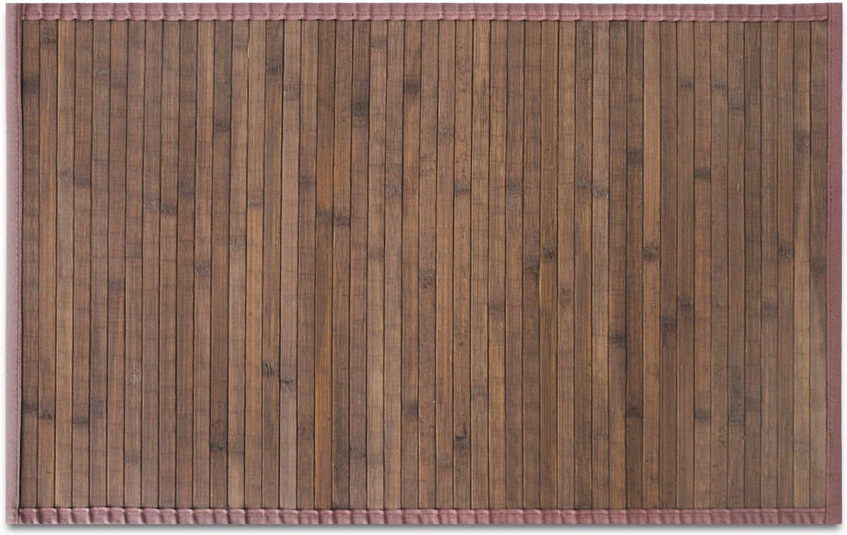 FLOORDIREKT Vloerkleed - Bamboe - Tapijt - Tibet - Bruin - 70 x 200 cm