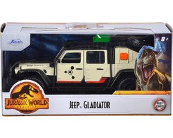 foto van Jada Toys - Jurassic World 2020 Jeep Gladiator - 1:32 - Schaalmodel - Metaal - Die-cast - Speelgoedvoertuig