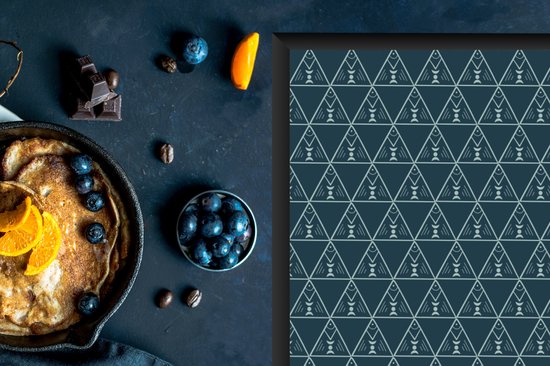 KitchenYeah® Inductie beschermer 91.2x52 cm - Design - Jongens - Driehoek - Kind - Kookplaataccessoires - Afdekplaat voor kookplaat - Inductiebeschermer - Inductiemat - Inductieplaat mat