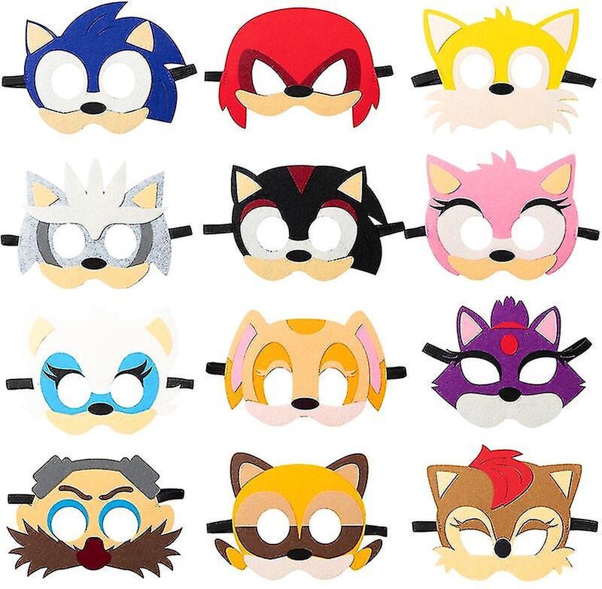 Jobber - Masques - Sonic - Déguisements d'habillage - Accessoires de  vêtements pour