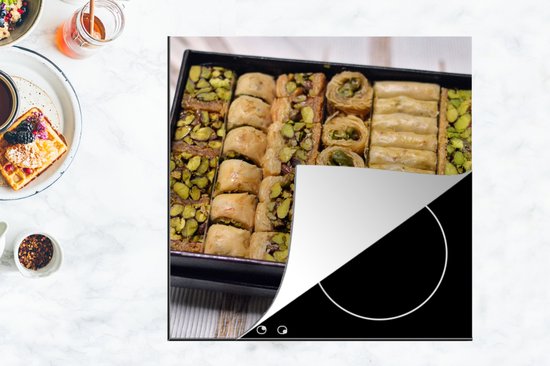 KitchenYeah® Inductie beschermer 78x78 cm - Baklava uit Libanon - Kookplaataccessoires - Afdekplaat voor kookplaat - Inductiebeschermer - Inductiemat - Inductieplaat mat