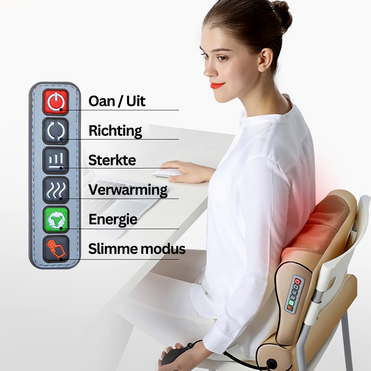 JINKAIRUI – Hals Massage Apparaat – EMS Apparaat Warmte Massage – Led Massager – Hoge Kwaliteit – Professioneel