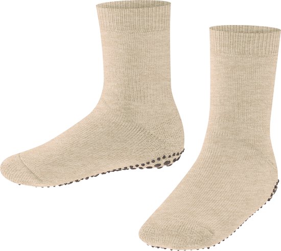 FALKE Catspads non-slip dots Katoen Merino Wool Chaussettes d'intérieur Enfants beige - Taille 23-26