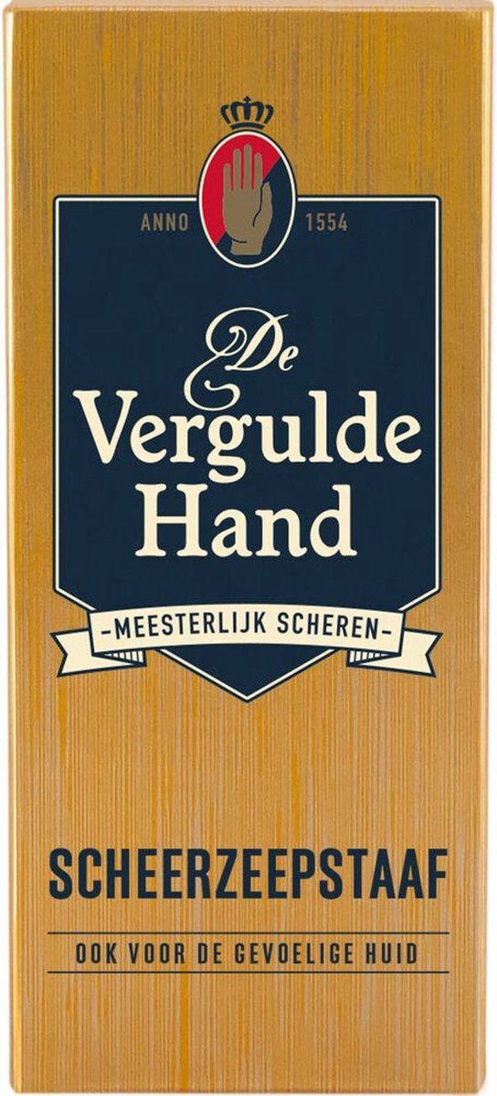 Goedkoopste 6x Vergulde Hand Scheerzeepstaaf 75 gr