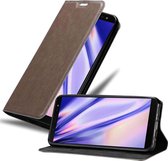 Cadorabo Hoesje geschikt voor Samsung Galaxy J6 2018 in KOFFIE BRUIN - Beschermhoes met magnetische sluiting, standfunctie en kaartvakje Book Case Cover Etui