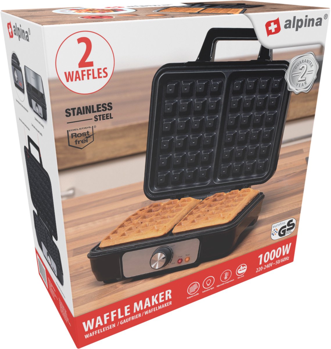 GMG Wafelijzer | TIAMO | Enkel | Hartvormige Wafels (132x125x24mm) | 50