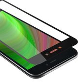 Cadorabo Screenprotector geschikt voor Xiaomi RedMi GO Volledig scherm pantserfolie Beschermfolie in TRANSPARANT met ZWART - Gehard (Tempered) display beschermglas in 9H hardheid met 3D Touch