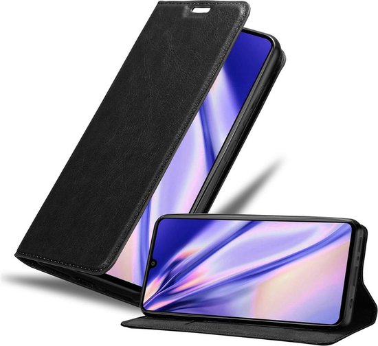 Coque Cadorabo pour Samsung Galaxy A41 en NOIR NOIR - Coque de protection avec fermeture magnétique