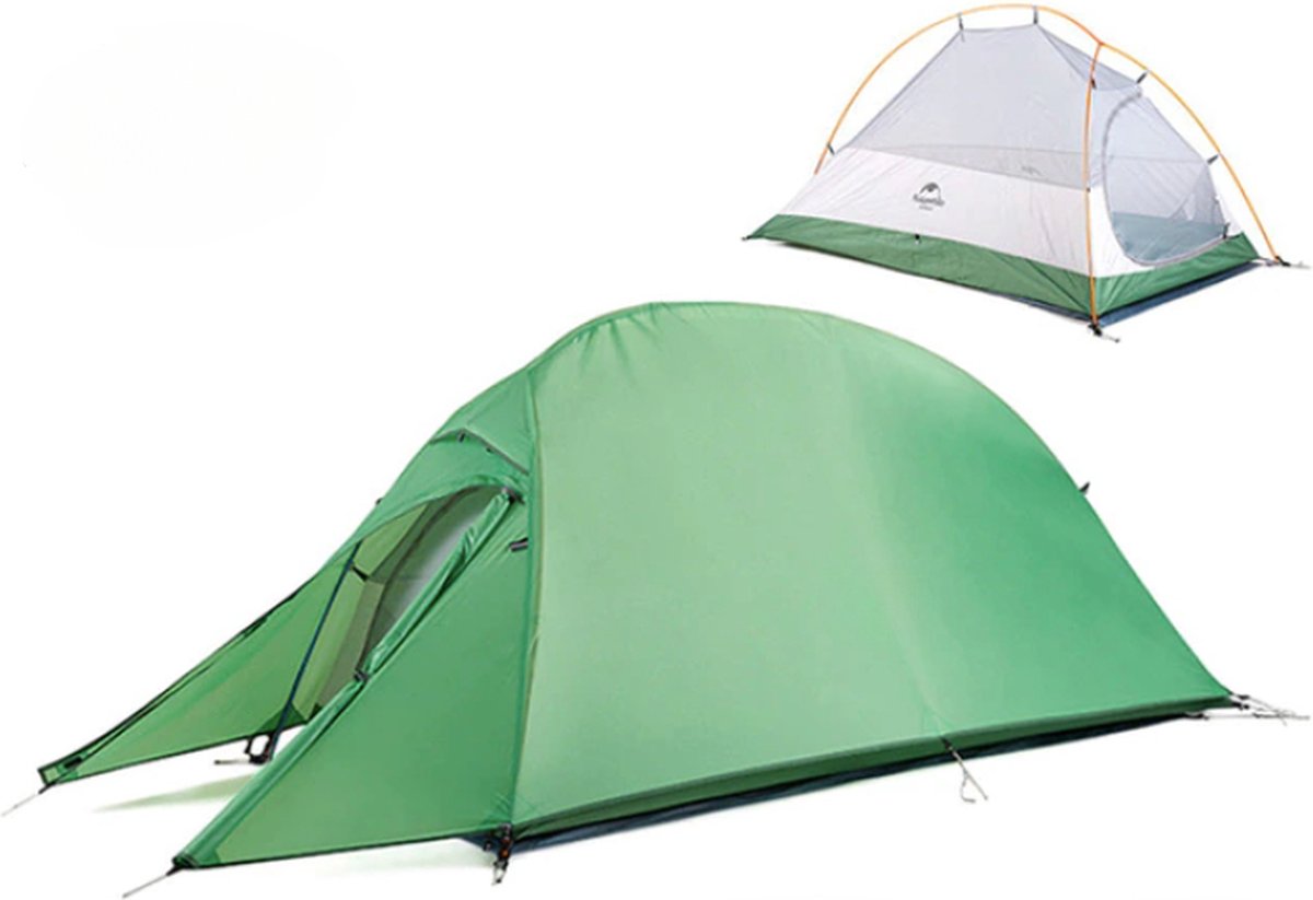 Waterdichte 1 pers. Tent | Festivals - Kamperen - Backpacken | Ultralichte Groene Tent
