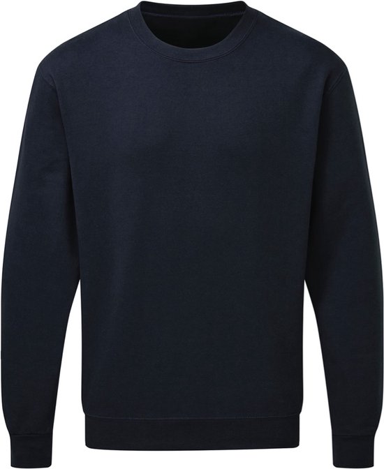Donker Blauwe heren sweater Crew Neck merk SG maat 4XL