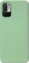 ADEL Premium Siliconen Back Cover Softcase Hoesje Geschikt voor Xiaomi Redmi Note 10 (5G) - Lichtgroen