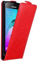 Cadorabo Hoesje geschikt voor Samsung Galaxy J3 2016 in APPEL ROOD - Beschermhoes in flip design Case Cover met magnetische sluiting