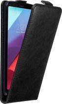 Cadorabo Hoesje geschikt voor LG G6 in ZWARTE NACHT - Beschermhoes in flip design Case Cover met magnetische sluiting
