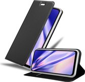 Cadorabo Hoesje geschikt voor Samsung Galaxy A23 4G in CLASSY ZWART - Beschermhoes met magnetische sluiting, standfunctie en kaartvakje Book Case Cover Etui