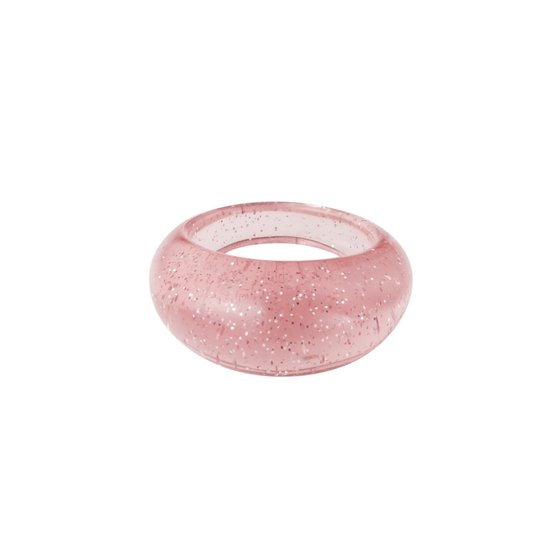 Ring Yehwang - Roze Glitter - Trendy - Statement Ring - Polyhars