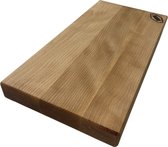 Hakblok- houten snijplank- houten serveerplank- beuken - afmeting 44 x 22 x 4 cm - behandeld met minerale olie- 1 stuks
