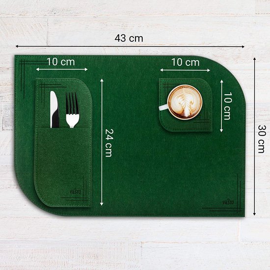 Set van placemats Tafel Decoratie Dineren Eetkamer Accessoires bol