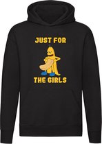 Just for the girls Hoodie | banaan | vrucht | Valentijnsdag | vrijgezellenfeest | grappig | Unisex | Trui | Sweater | Capuchon