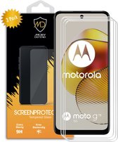 3-Pack Motorola Moto G73 Screenprotectors - MobyDefend Case-Friendly Screensaver - Gehard Glas - Glasplaatjes Geschikt Voor Motorola Moto G73