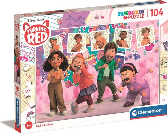 Clementoni - Puzzle 104 pièces Disney Turning Red, Puzzles pour enfants, 6-8  ans, 25747