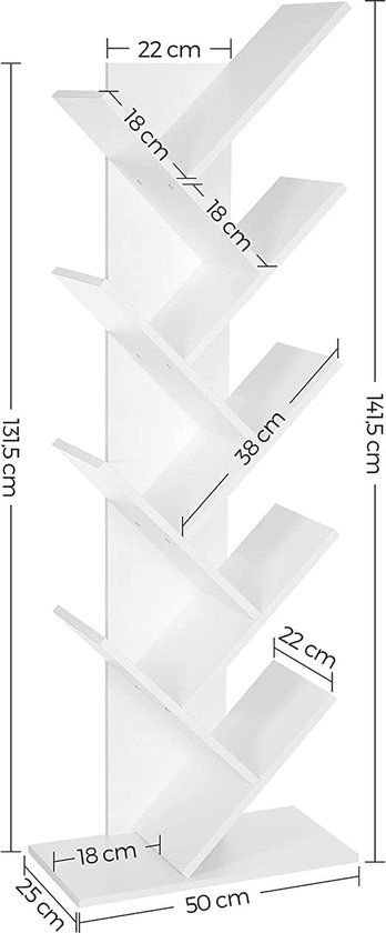 Boekenkast - Boekenplanken - Opbergruimte Voor Boeken - Kast