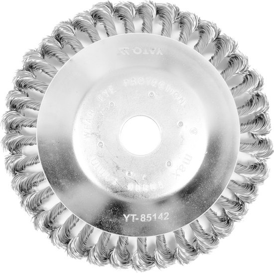 YATO Universele Stalen onkruidborstel Ø20 cm - Asdiameter 25,4 mm van Yato — afbeelding 2