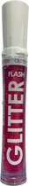 Leticia Well - Glitter Lipgloss - rood/roze/doorzichtig met multi gekleurde glitters - nummer 36 - 1 kunststof flesje met applicator en 6 ml. inhoud