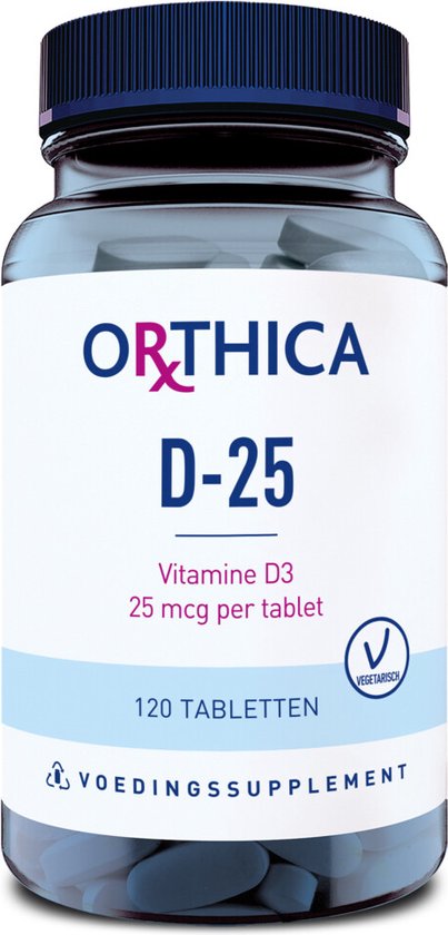 Orthica D-25 - vitamine D3 - 120 tabletten